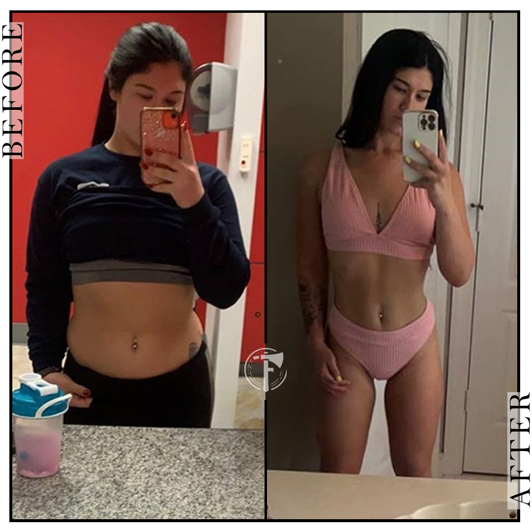 Hailey R. — before and after transformation on The Forged Protocol